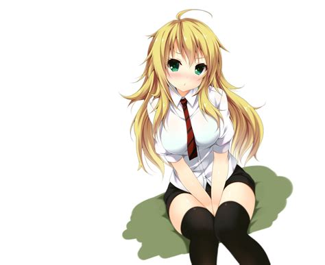 Idolmaster Blonde Hair Blush Green Eyes Hoshii Miki Idolmaster