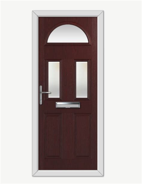 Winslow 3 Burgundy Composite Door Build Your Own Door