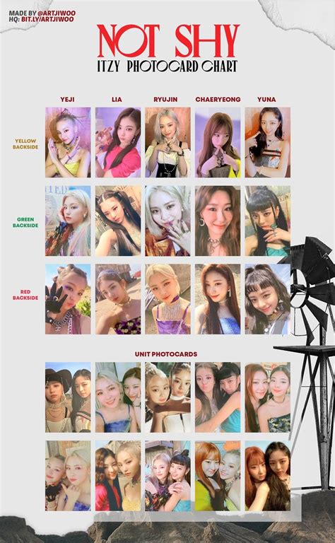 Crazy In Love Pc Template Web Itzy Yeji Lia Ryujin And Chaeryeong Korean Album Photocard