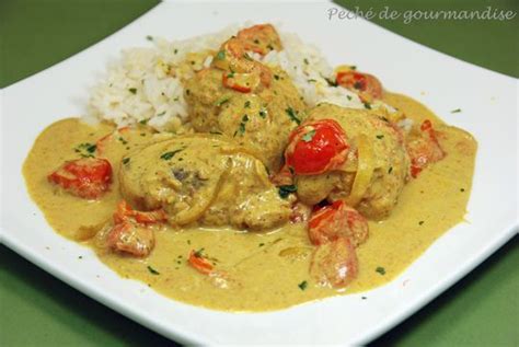 Curry de lotte au lait de coco Péché de gourmandise