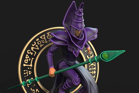 3D File Dark Magician Yugioh 3D Printing Model 3D Printable Design To