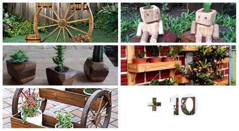 15 Ideas De Maceteros Hechos De Madera Y Tronco JARDINES CASA