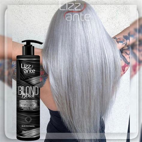 Matizador Blond Black 500ml Matiza Efeito Cinza Platinado