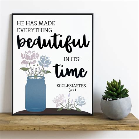 Ecclesiastes 311 He Has Made Everything Beautiful Bible Etsy