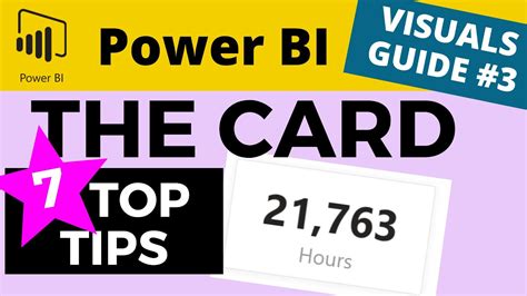 Power BI Visual Guide 3 The CARD 7 Tips For Formatting The Card