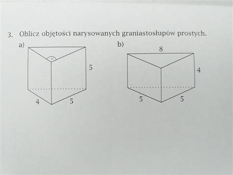 Oblicz Obj To Ci Narysowanych Graniastos Up W Prostych Margaret Wiegel