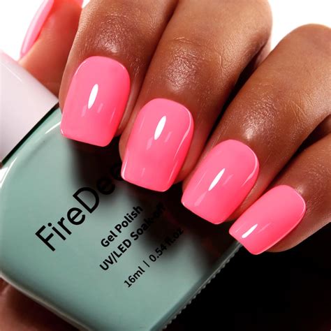 Neon Pink Nail Polish Crush Neon Pink Nail Powder Hot Pink Nail
