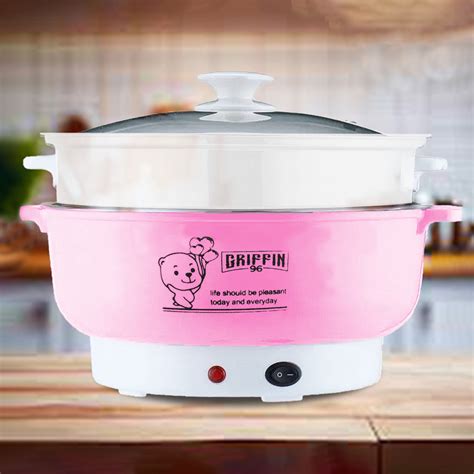 Jual Panci Listrik Multifungsi Beruang Kuping Hot Pot Panci Elektrik Hemat Listrik Anti Lengket