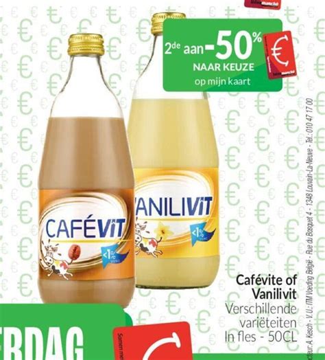 Cafevit Of Vanilivit In Fles Cl Promotie Bij Intermarch