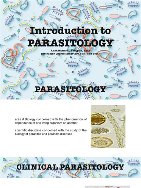 1 Introduction To Parasitology Pdf Parasitism Parasitology