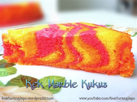 Kek Marble Kukus Buat Orang Lapo