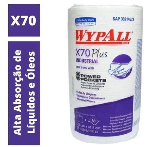 Pano Multi Uso Descart Vel Wiper Wypall X Plus Kimberly Clark