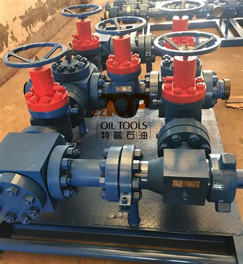 10000 Psi Skid Mounted High Pressure Choke Manifold Line Up For Surface