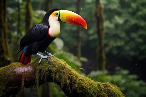 Premium Photo | Toucan in the rainforest of Costa Rica Central America ...