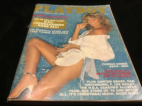 Playboy Magazin Dezember Farrah Fawcet John Travolta Eur