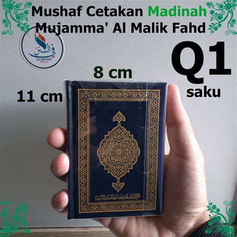 Jual Mushaf Saku Cetakan Asli Madinah Malik Fadh Mushaf Q4 Mushaf Q1