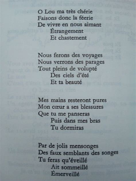 Po Mes Lou Apollinaire Xxxvi Apollinaire Poeme Poeme Et