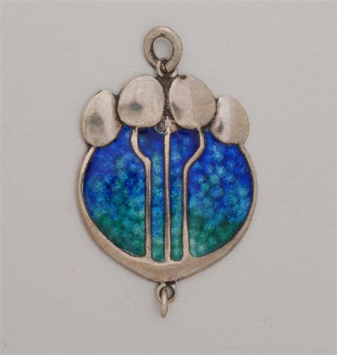 Historical Design I Murrle Bennett Honesty Leaves Pendant Sterling