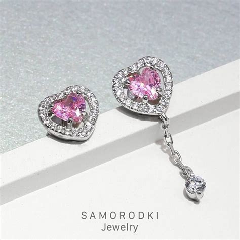 SamoroDki Jewelry Серьги ювелирные Серебро родированное 925 пробы ...