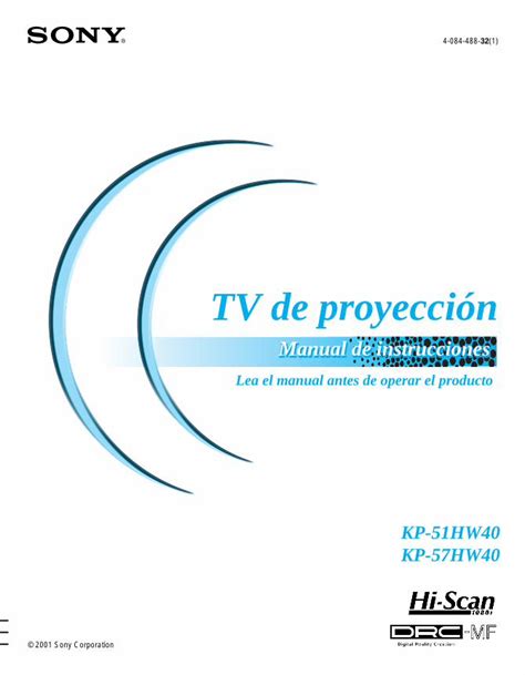 PDF TV de proyección Sony eSupport Manuals Specs Select a