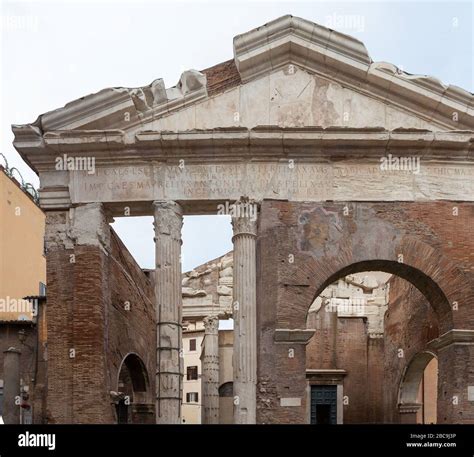 The Porticus Octaviae Portico Of Octavia Portico Di Ottavia Ancient