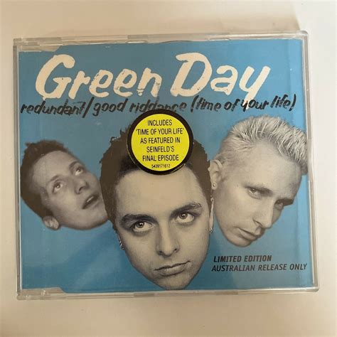 Green Day Redundant Good Riddance Time Of Your Life Cd 1998 Sing