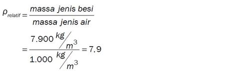 Pengertian Dan Rumus Massa Jenis Relatif Beserta Contohnya Guruipa