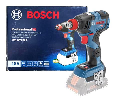 Bosch Gdx 18v 200 C 2in1 Cordless Brushless Impact Driver Impact