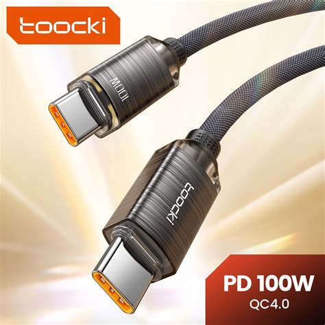 Toocki W Type C To Type C Cable Super Fast Charging Cable W Usb