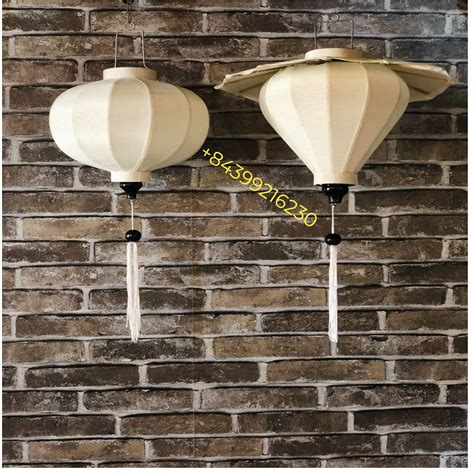 Set Of 2 Pcs Of Hoi An Bamboo Silk Lanterns 35cm Wedding Etsy