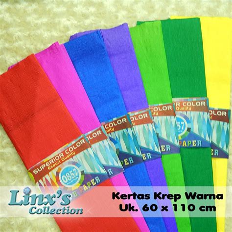 Jual Kertas Krep Warna Kertas Crepe Shopee Indonesia