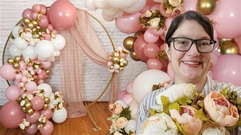 DIY Balloon Garland Circle Arch Backdrop YouTube