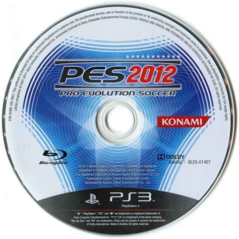 Pes 2012 Pro Evolution Soccer 2011 Playstation 3 Box Cover Art