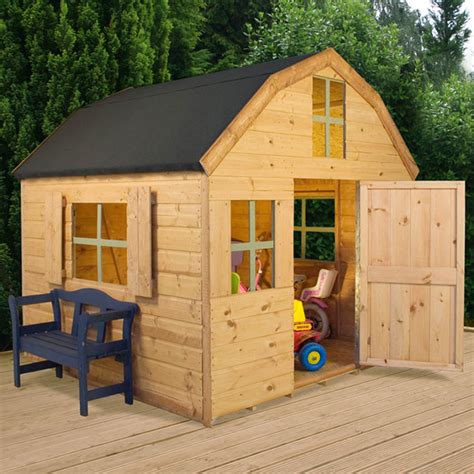 6' x 6' Wooden 'Dutch Barn' Playhouse | Garden Toy Store