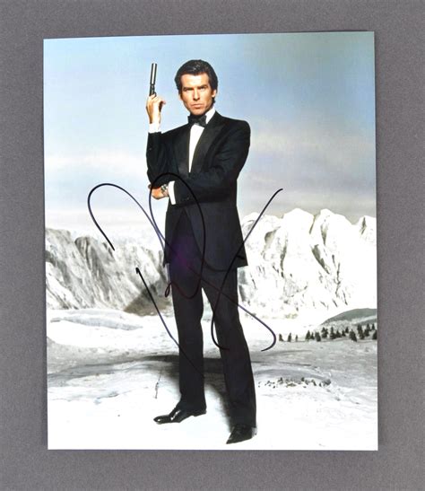 Pierce Brosnan James Bond 007 Rare Signed Photo Auctions And Price