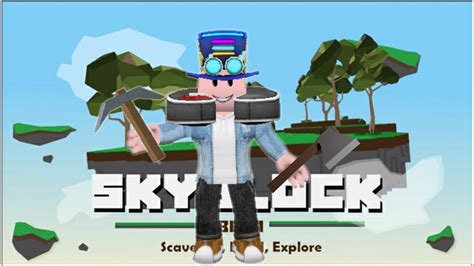 Playing Roblox Skyblock YouTube