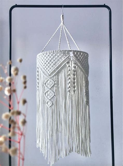 Macrame Chandelier Macrame Lampshade Boho Light Artofit