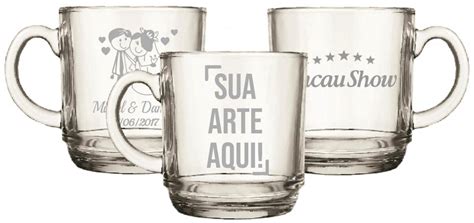 Jato Decora Caneca De Caf Aspen Ml Em Vidro Personalizada Jateamento