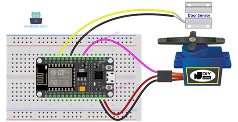 ESP8266 문 센서 서보 모터