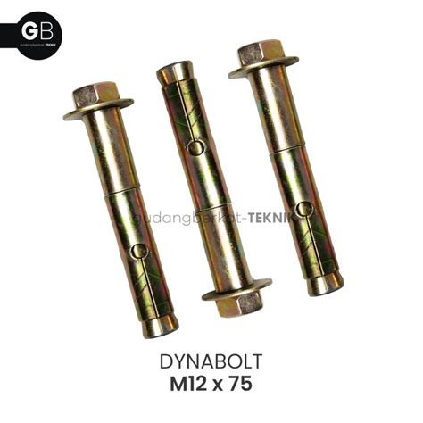 Jual Dynabolt M12 X 75 Baut Dinabolt M12 X 75mm Anchor Bolt M12