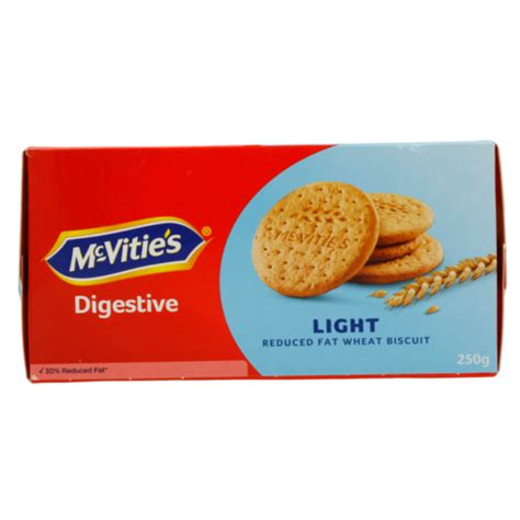 Mcvities Light Digestive Biscuits 250g Biscuits Biscuits Cookies