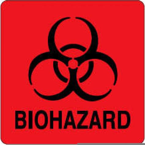 Biohazard Label Printable