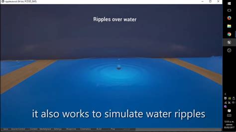 Ue4 Ripples Water Youtube