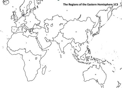 Eastern Hemisphere Map Printable - Printable Maps