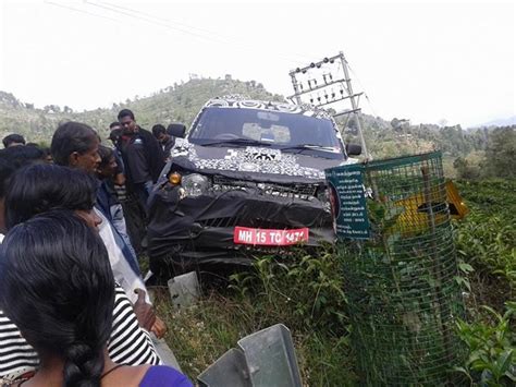 Upcoming Mahindra Compact Suv Crashes During Test Run Team Bhp