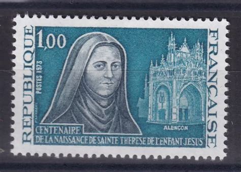 FRANCE ANNÉE 1973 Sainte Thérèse de l Enfant Jésus N 1737 réf 11118