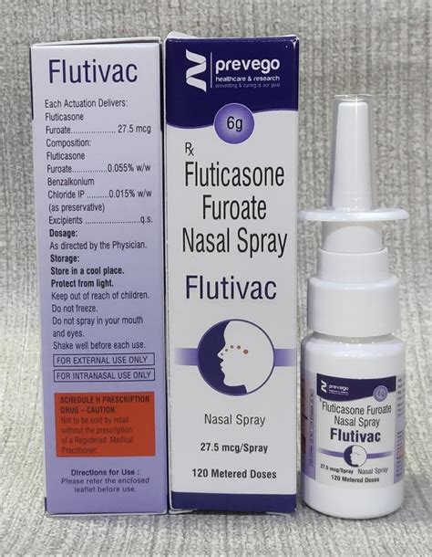 Flutivac 6g Fluticasone Nasal Spray For Personal 120 Metered At Rs 425piece In Nagpur