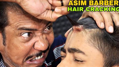 Unlimited Hair Cracking By Asim Barber Head Massage And Back Massage