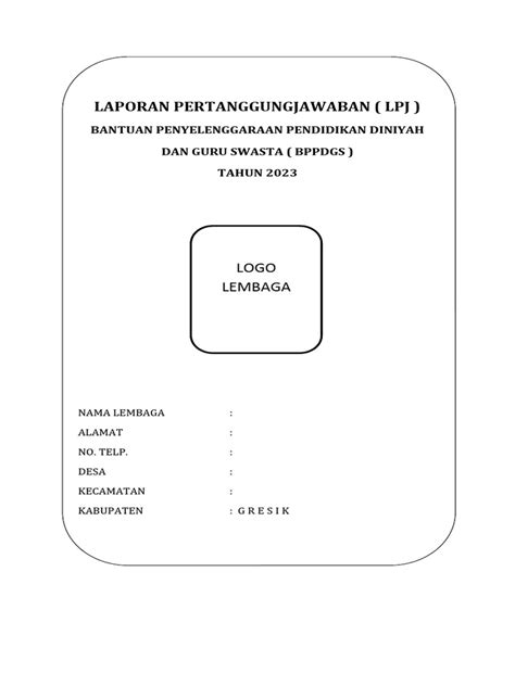 Edit Contoh Lpj Bppdgs 2023 Pdf